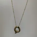 Gouden 3D Letter Q Hanger Ketting Delicate Kralenketting Initieel Sieraden Dames - Goud Q