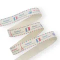 Cotton linen ribbon DIY hair accessories craft decorative fabric trim French style print 1 roll - CP1