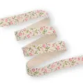 Ruban floral en lin et coton DIY nœud fait main tissu accessoire de couture - 1 Yard 16mm / Petite Fleur Rose (CP4)
