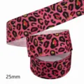Cinta Grosgrain Rosa Leopardo 25mm Tela Estampada DIY Costura Decoracion Regalos - M-21329-308*10 code