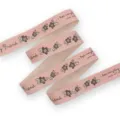 Ruban DIY à carreaux roses avec motif floral et texte anglais pour nœuds faits à la main. - 1 Yard 16mm / Lettre Plaid Rose (CP7)