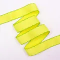 Yellow grosgrain ribbon with green edge DIY craft sewing decorative webbing for bows and gifts - Size 1 / CP8 (Yellow With Green Edge)