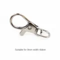 Metal Swivel Snap Hook Lobster Clasp for 9mm Lanyard Keychain DIY Craft Hardware Accessory - 9mm Width Style (A-21423-776) / 1 Piece