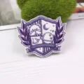 JK Uniform Embroidered Badge Cute Bear Shield Patch Japanese Style Clothing Accessory Brooch - Purple Shield Bear Brooch Style (BT016) / 1 Piece
