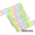 Cinta grosgrain degradada de color de 44mm, borde calado festoneado para manualidades. - 1 Yard / Degradado Multicolor (CP4)