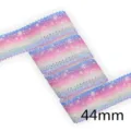 Cinta Hueca Degradada 44mm DIY Lazos Envoltorio de Regalo Cinta de Tela Manualidades - 1 Yard / Degradado Cielo Estrellado (CP5)