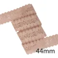 Nastro gros-grain con bordo floreale cavo da 44mm per fiocco per capelli fai da te - 1 Yard / Beige