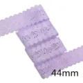 Nastro di pizzo cavo viola chiaro 44mm DIY fiocco fatto a mano accessorio per capelli. - 1 Yard / Viola Chiaro