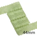 44mm nastro di pizzo cavo verde rifinitura in tessuto DIY fiocco cucito artigianato - 1 Yard / Verde