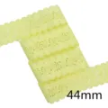 Nastro di pizzo floreale cavo giallo da 44mm per artigianato fai da te e accessori. - 1 Yard / Giallo chiaro