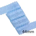 Nastro traforato azzurro chiaro da 44mm per fai da te, nastro in tessuto per fiocchi. - 1 Yard / Azzurro