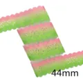 44mm nastro colorato sfumato DIY trasferimento termico cavo fiore double-face grosgrain - 1 Yard / Sfumatura Arcobaleno 5