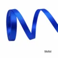 Royal blue satin ribbon roll 9mm width for gift wrapping, crafting, wedding decor and hair bows. - Royal Blue Satin (201226) / 100 Yards Per Pack