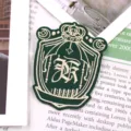 Japans JK uniform geborduurde badge kroon gotisch schild broche college stijl accessoire - Donkergroen Schild Stijl (2)
