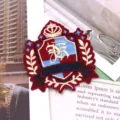 JK uniform geborduurd badge school stijl wapen patch schattige college kleding accessoire broche - Rood Blauw Schild Stijl (1)