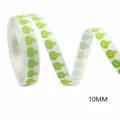 Halloween 1cm green pumpkin printed ribbed ribbon for gift wrapping and DIY decoration. - Green Pumpkin / 5 Yards (4.5m)