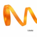 Ruban en satin orange de 10mm pour emballage cadeau, décoration et loisirs créatifs. - 751# Orange Uni