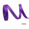 Ruban en satin violet de 10 mm de largeur pour emballage cadeau, loisirs créatifs et déco. - 465# Violet