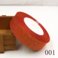 Rote glitzernde Metallic-Bande Rolle für DIY-Handwerk, Geschenkverpackung und Haarspangen. - 25 Yards / Stil 001 Rot
