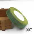 Shiny metallic glitter ribbon roll 20mm for hair bows and gift wrapping crafts DIY projects - Green Gold Glitter Style (007)