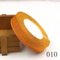 20mm shiny glitter gold ribbon fabric trim for DIY hair accessories and sewing crafts. - Gold Orange Glitter Style (010)