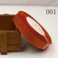 Rollo de cinta brillante metálica roja para lazos y accesorios de costura para manualidades. - Talla 25 / Estilo 001