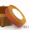 Red gold glitter ribbon roll 20mm sparkly metallic trim fabric for DIY crafts and hair bow - Red Gold Glitter Style (011)