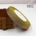 Cinta brillante con purpurina metálica de 15mm para lazos DIY y accesorios de pelo - Talla 25 / Estilo 002