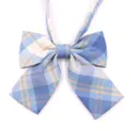 Nœud papillon écossais bleu jaune style JK, accessoire de chemise d'écolier japonais, mignon. - Modèle 7