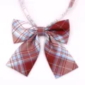 Nœud papillon écossais style JK, accessoire de col préppy chic pour chemises. - Style 17#