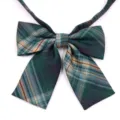 Noeud papillon carreaux verts uniforme JK, accessoire col chemise style ecole japonais. - Style 21#
