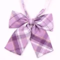 Joli nœud papillon à carreaux violets pour uniforme JK, style collège japonais chemise. - Style 25#