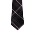 Cravate a carreaux noire classique pour uniforme JK, style d'ecole japonaise elegant. - Style 30#