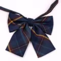Noeud papillon à carreaux bleu marine pour chemise d'uniforme scolaire JK, style classique. - Style 35#