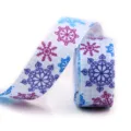 Nastro grosgrain con fiocchi di neve da 25mm per confezioni regalo e decorazioni fai da te. - Stile 7#(7#)