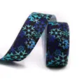 Vista ravvicinata del nastro grosgrain con fiocchi di neve da 25mm per confezioni regalo DIY. - Stile 8#(8#)