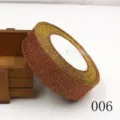 25mm metallisch glitzernder Samtband gold rot glänzendes Stoffband für DIY Schleifen Basteln - 25 Yards / Stil 006 Gold Rot