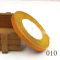 Nastro glitterato oro 10mm per confezioni regalo, fiocchi DIY e accessori di abbigliamento. - 10mmx25 Yard / Oro Brillantinato (010)