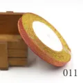 Nastro metallico glitter 10mm oro rosa velluto per fiocco fai da te accessori 25Y - 10mmx25 Yard / Bordo Rosa Oro (011)