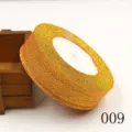 Gold Glitzer Band 25mm Glänzende Stoffborte DIY Schleife Haarschmuck Farbe 009 - 25 Yards / Stil 009 Gold Orange