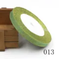 Nastro glitter verde 10mm nastro metallico scintillante per confezioni regalo fai da te - 10mmx25 Yard / Brillantini Verde Oro (013)