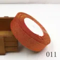 Rot gold Glitzer Samtband Rolle 25mm Variante 011 fuer DIY Handwerk und Schleife - 25 Yards / Stil 011 Rot Gold