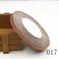 Nastro glitterato rame rotolo 10mm variante 017 finitura brillante per fiocco capelli DIY - 10mmx25 Yard / Brillantini Bronzo (017)