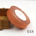 Oranger Glitzerband-Rolle für Geschenke, Haarschleifen und DIY Basteln Nähdeko Zubehör. - 25 Yards / Stil 018 Orange