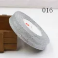 Silver glitter ribbon 15mm 25Y sparky metallic trim fabric for DIY hair bow accessories craft - Size 25 / Style 016