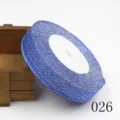 Blue glitter ribbon roll shiny metallic trim DIY hair bow accessory craft supply 25Y - Blue Glitter Style (026)
