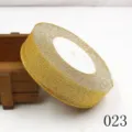 Goldenes Glitzer Metallband 25mm Variante 023 für DIY Haarschmuck und Geschenkverpackung. - 25 Yards / Stil 023 Gold