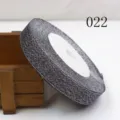 Shiny glitter ribbon roll 15mm sparkle velvet satin webbing for DIY hair bow garment accessories - Size 25 / Style 022
