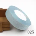 Hellblaue 25mm metallische Samtband Glitzer Borte für DIY Schleife Haarschmuck Handwerk - 25 Yards / Stil 025 Hellblau