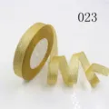 Gold Glitter Ribbon 15mm Shimmering Metallic Trim for DIY Crafts Gift Wrapping Bows Sewing - Size 25 / Style 023
